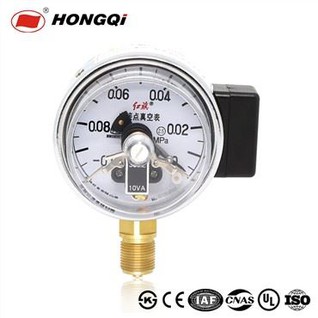 Manômetro de contato elétrico de montagem inferior a vácuo YXC-63