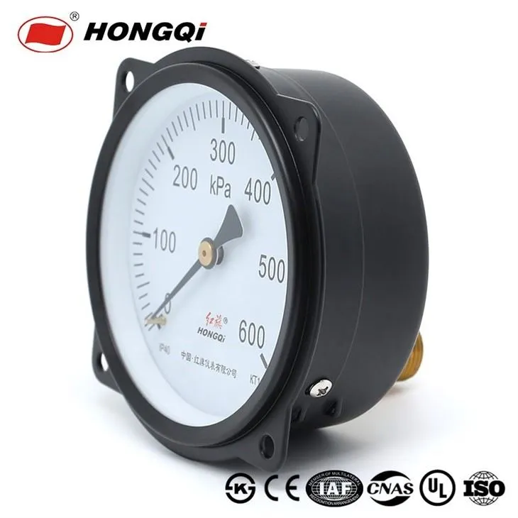 4inch Center Back Mount Movement Gas Manometer