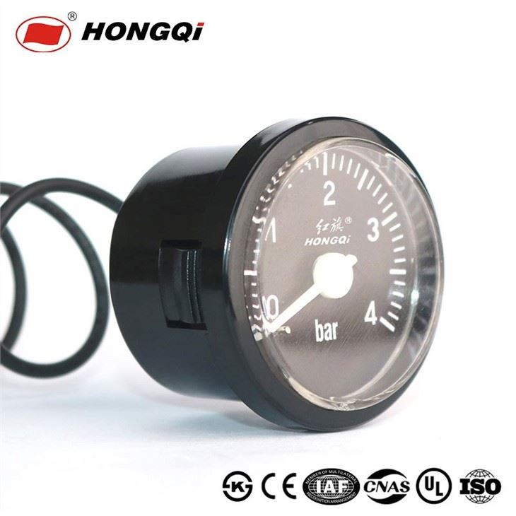 Special capillary pressure gauge for wall furnace