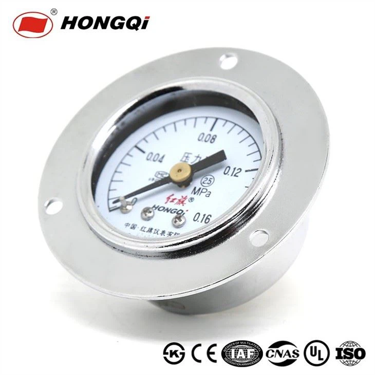 Dia40mm Y-40 Axial Type Painted Steel With Fangle Pressure Gauge