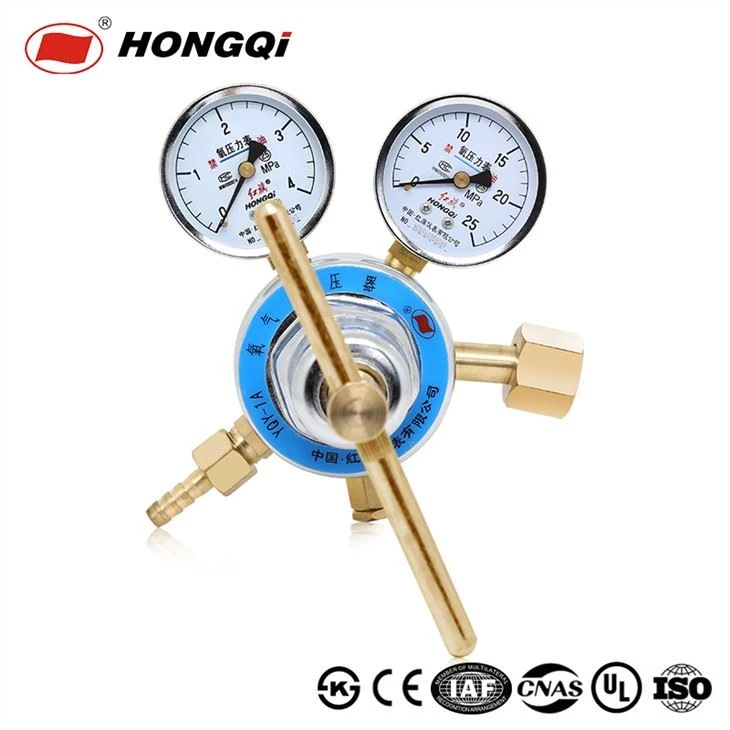 Regulador da válvula de controle do interruptor de pressão do compressor de oxigênio Hongqi com encaixes de medidores