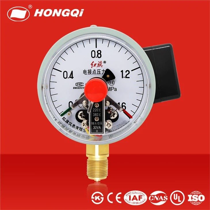 Magnetic Alarm Electric Contact Pressure Gauge Manometer Negative Pressure Gauge