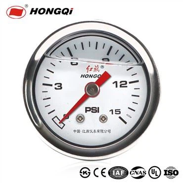 Medidor de pressão cheio de óleo 0-15 Psi